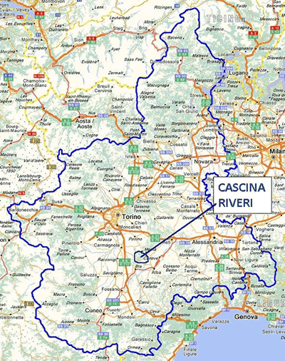 Cartina Monteu Roero
